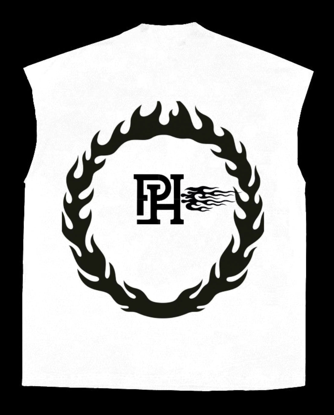 Project Del hype rhinestones Sleevless cropped tee 100% cotton