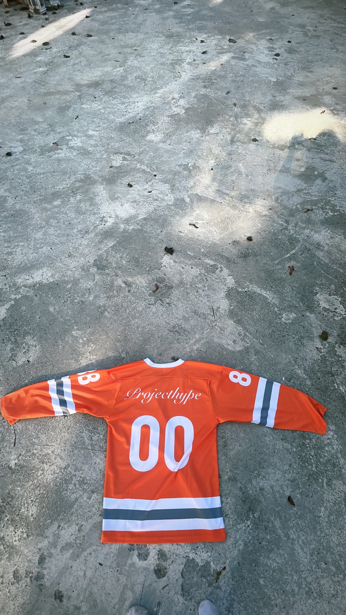 Hockey jersey oversized orange 100%polyester