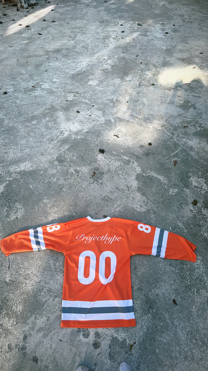 Hockey jersey oversized orange 100%polyester