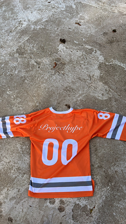 Hockey jersey oversized orange 100%polyester
