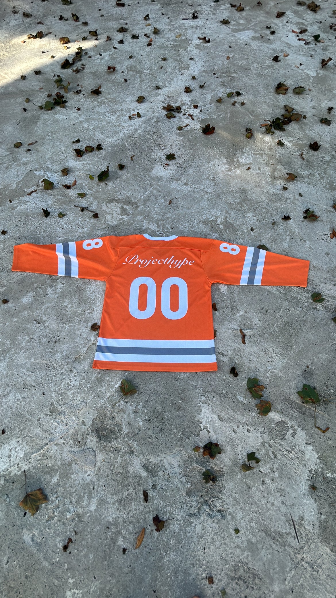 Hockey jersey oversized orange 100%polyester
