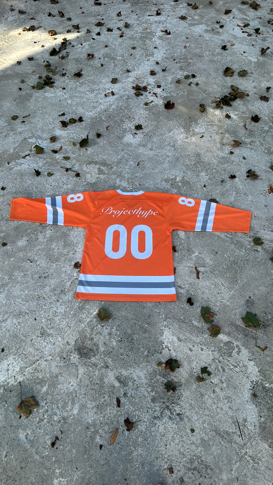 Hockey jersey oversized orange 100%polyester